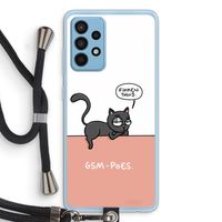 GSM poes: Samsung Galaxy A52 Transparant Hoesje met koord