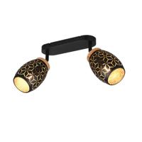 Trio 2-lichts opbouwspotBidar zwart - R81572080
