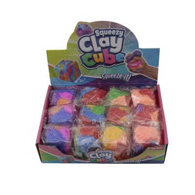 Toi-Toys Toi toys knijpkubus gevuld met klei Toi-Toys Toi toys knijpkubus gevuld met klei