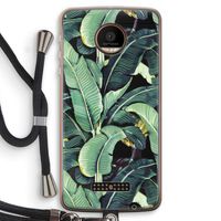 Bananenbladeren: Motorola Moto Z Force Transparant Hoesje met koord Bananenbladeren: Motorola Moto Z Force Transparant Hoesje met koord
