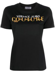 Versace Jeans Couture t-shirt à logo imprimé - Noir