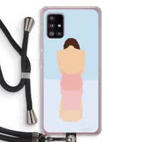 Mirror: Samsung Galaxy A51 5G Transparant Hoesje met koord
