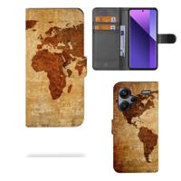Xiaomi Redmi Note 13 Pro Plus | Flip Cover | Wereldkaart Xiaomi Redmi Note 13 Pro Plus | Flip Cover | Wereldkaart
