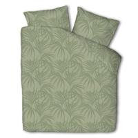 Dekbedovertrek Mink Palms Jade Natuur 200x200 Cm Fresh And Co - Dekbed-Discounter.nl