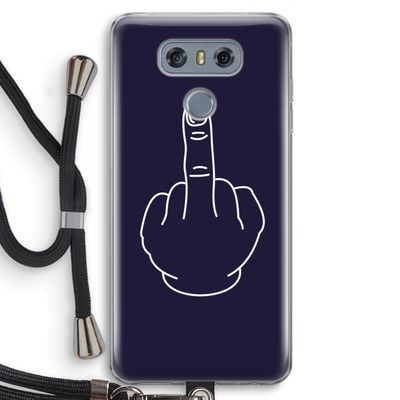 F**k U: LG G6 Transparant Hoesje met koord
