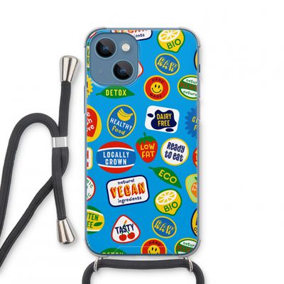 Fruitsticker: iPhone 13 mini Transparant Hoesje met koord