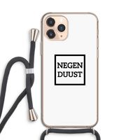 Negenduust vierkant: iPhone 11 Pro Transparant Hoesje met koord