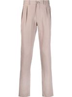 Canali pantalon chino à détails plissés - Rose