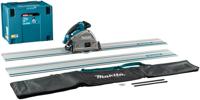 Makita sp001gz06 | accu invalcirkelzaag | 40v max | excl. accu's en lader met aws zender | 2 x geleiderail 1500mm | koppelstrips in tas - sp001gz06