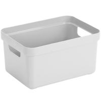 Sunware Opbergbox Sigma - kunststof - wit - 5 liter - 25,2 x 18 x 12,2 cm - Opbergbakken/opbergers