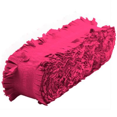 Crepe papier feestslinger - neon roze - 18 meter - Verjaardag of thema versiering