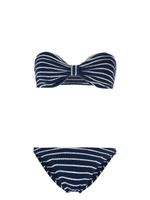 Hunza G bikini Jean à rayures - Bleu