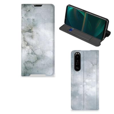 Bookcase Sony Xperia 5 III Painting Grey Bookcase Sony Xperia 5 III Painting Grey