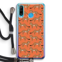 Cheetah: Huawei P30 Lite Transparant Hoesje met koord