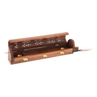 Houder DKD Home Decor Wierook Hout Bamboe Mandala Natuurlijk 26 x 8 x 8 cm (6 Onderdelen)