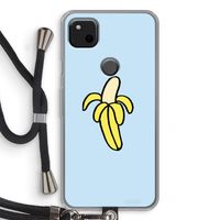 Banana: Pixel 4a Transparant Hoesje met koord