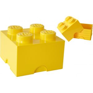 Room Copenhagen LEGO Storage Brick 4 Geel opbergdoos