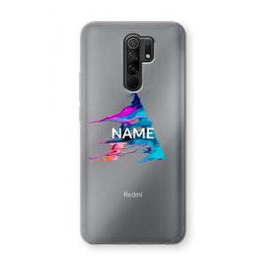 Abstract Spectrum: Xiaomi Redmi 9 Transparant Hoesje