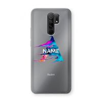 Abstract Spectrum: Xiaomi Redmi 9 Transparant Hoesje