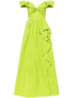 Marchesa Notte robe longue Twist - Vert - thumbnail