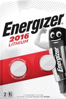 Energizer knoopcel CR2016, blister van 2 stuks