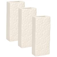 Waterverdamper - 6x - creme wit - keramiek - 400 ml - radiatorbak luchtbevochtiger - 7,4 x 17,7 cm