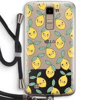Citroenen: LG K10 (2016) Transparant Hoesje met koord