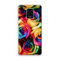 Neon bloemen: Xiaomi Redmi Note 10 Lite Transparant Hoesje
