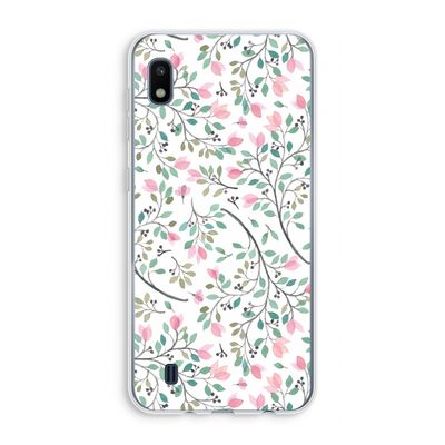 Sierlijke bloemen: Samsung Galaxy A10 Transparant Hoesje