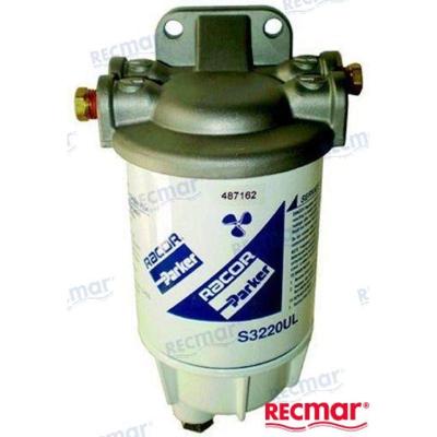 RAC320R-INOX-02 - BENZINEFILTER MET ROESTVRIJSTALEN BEUGEL