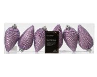 denappel kunststof d4h8 cm klila 6st kerst - Decoris