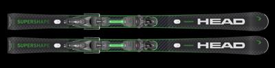 Head Supershape e-Magnum SW + Prot. PR 13 GW Ski Heren Black/Green 170