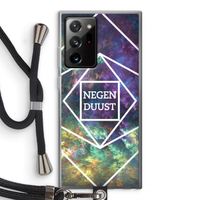 Negenduust ruimte: Samsung Galaxy Note 20 Ultra / Note 20 Ultra 5G Transparant Hoesje met koord