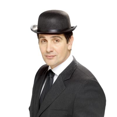 Klassieke Engelse bolhoed - roaring twenties thema - jaren 20 - gentleman verkleed hoed