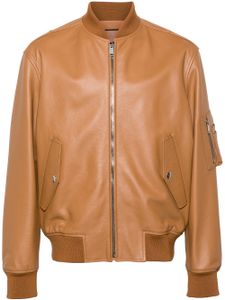 Valentino Garavani veste bomber en cuir - Marron