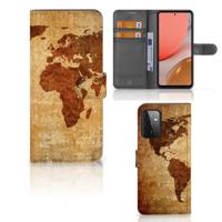 Samsung Galaxy A72 | Flip Cover | Wereldkaart
