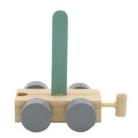 JeP kids houten treinletter I-groen