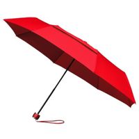 Impliva opvouwbare paraplu miniMAX® Eco glasvezel 100 cm rood - thumbnail
