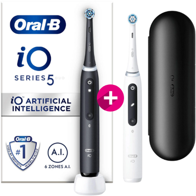 Oral-B iO Series 5 Black + Extra Body White