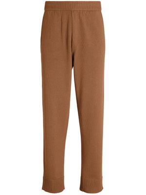 Zegna pantalon de jogging droit - Marron