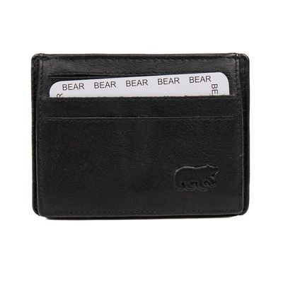Bear Design Pasjeshouder met Muntevak Laurie Zwart