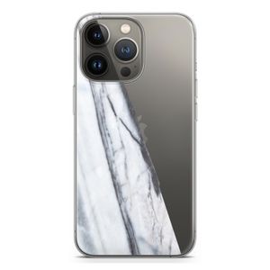 Gestreepte marmer: iPhone 13 Pro Transparant Hoesje