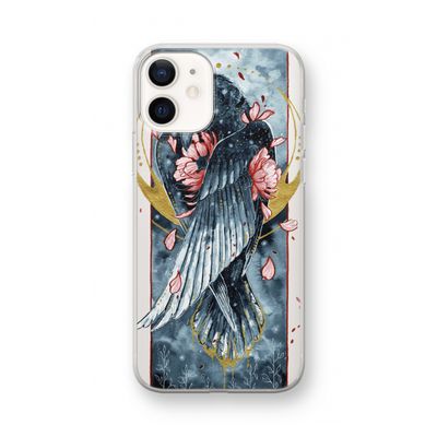 Golden Raven: iPhone 12 mini Transparant Hoesje
