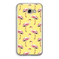 Flamingo's geel: Samsung Galaxy A5 (2017) Transparant Hoesje