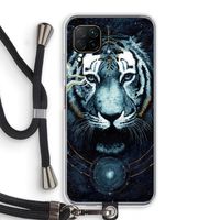 Darkness Tiger: Huawei P40 Lite Transparant Hoesje met koord