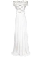 Jenny Packham Oskari crystal-embellished gown - Blanc - thumbnail