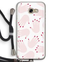 Hands pink: Samsung Galaxy A5 (2017) Transparant Hoesje met koord