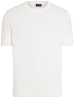 Zegna t-shirt en maille fine - Blanc