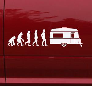 Camper sticker reizen evolutie