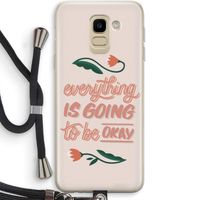 Optimistic flower girl: Samsung Galaxy J6 (2018) Transparant Hoesje met koord